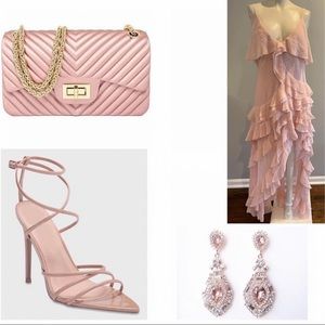 VENUS GORGEOUS PINK RUFFLE DRESS